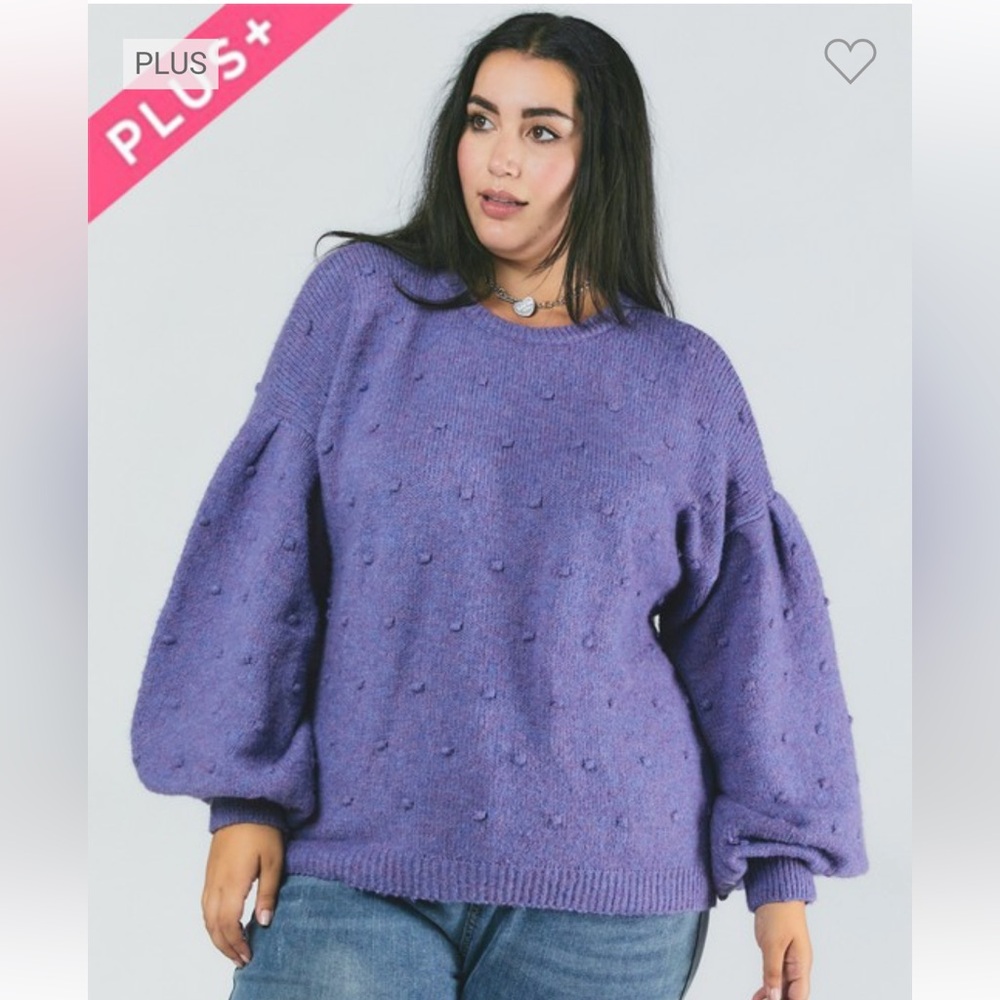 NWT Plus size Balloon sleeve sweater